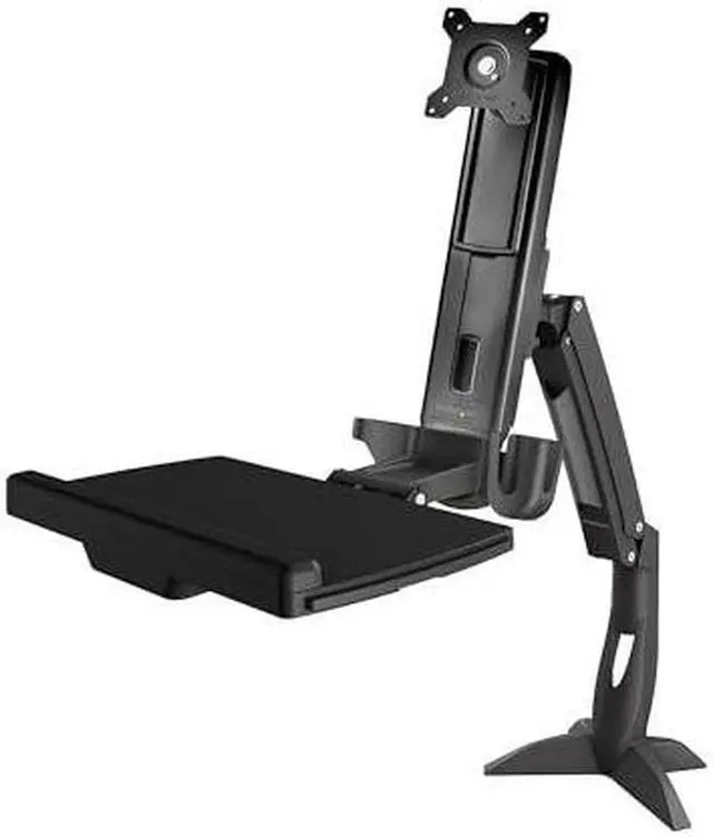 Alt view image 4 of 8 - StarTech Sit-Stand Monitor Arm Keyboard Tray Desk Mount up to 27" SITSTANDARM1MS