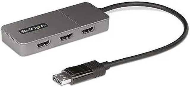 Alt view image 6 of 12 - StarTech 3-Port MST Hub DisplayPort to Triple 4K 60Hz MST14DP123HD