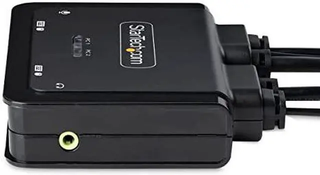Alt view image 10 of 12 - StarTech 2-Port USB-C Cable KVM Switch 4K 60Hz C2D46UC2CBLKVM