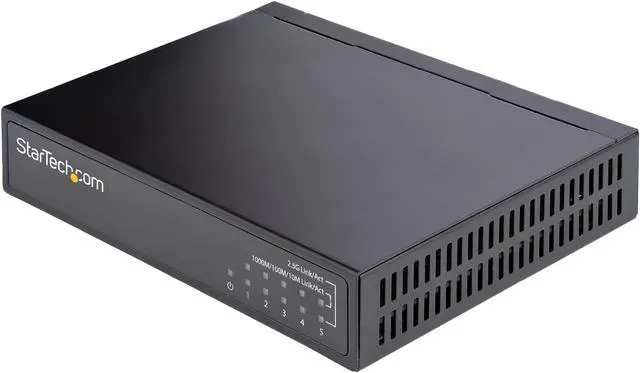 Alt view image 6 of 11 - StarTech.com Unmanaged 2.5G Switch, 5 Port 2.5GBASE-T Unmanaged Ethernet Switch, Din Rail | Wall Mount, Multi-Gigabit, Auto-MDIX, 9K Jumbo