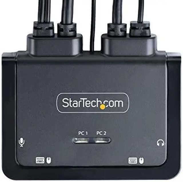 Alt view image 12 of 12 - StarTech 2-Port USB-C Cable KVM Switch 4K 60Hz C2D46UC2CBLKVM