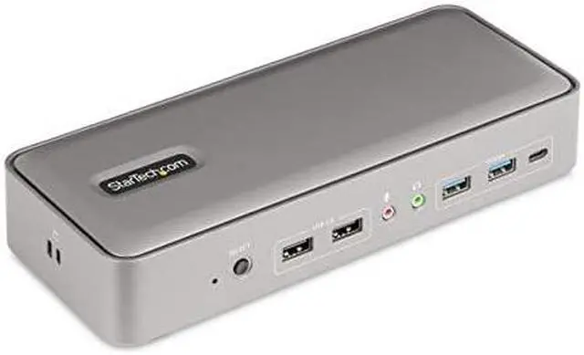 Alt view image 2 of 8 - StarTech Dual-Laptop USB-C KVM Docking Station 129NUSBCKVMDOCK