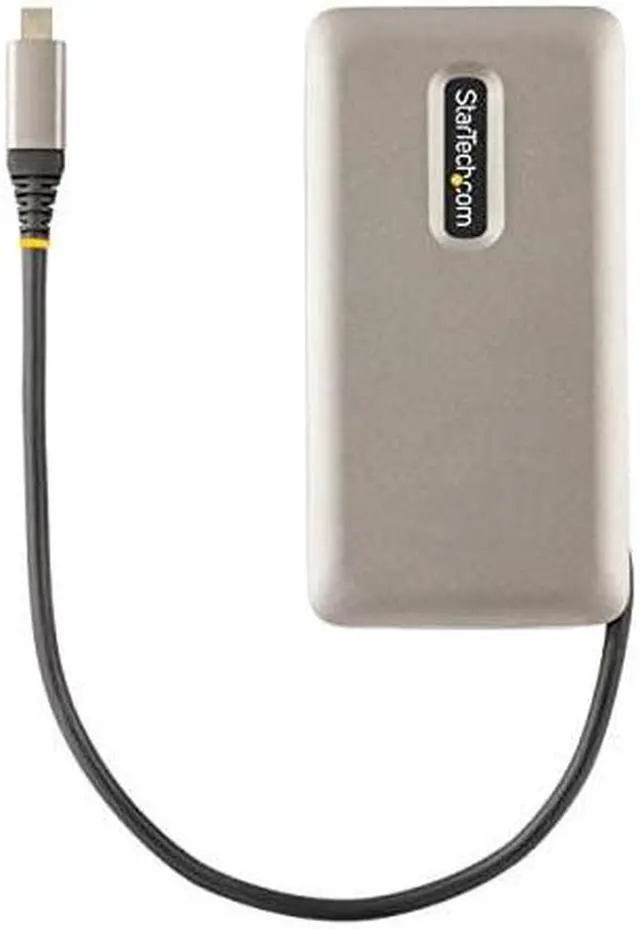 Alt view image 12 of 12 - StarTech USB C Multiport Adapter - USB C to 4K 60Hz HDMI 2.0 - 2-Port 10Gbps USB Hub - 100W Power Delivery Pass-through - GbE - SD/MicroSD - USB Type-C Mini Dock - 10" Cable