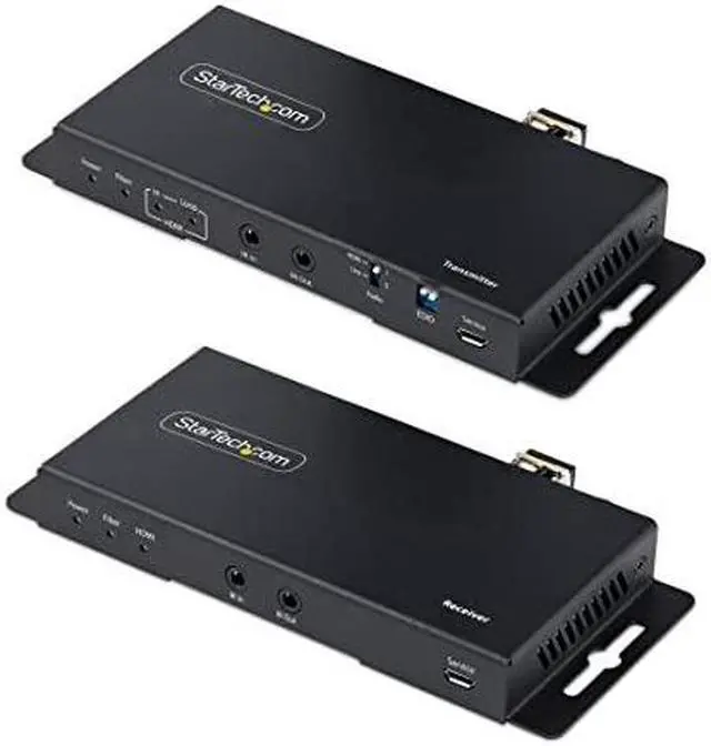 Alt view image 6 of 11 - StarTech 4K HDMI over Fiber Extender Kit, 4K 60Hz up to 3300ft/1km (Single Mode) or 1000ft/300m (Multimode) LC Fiber Optic, HDR, HDCP, 3.5mm Audio/RS232/IR Extender, Transmitter and Receiver Kit
