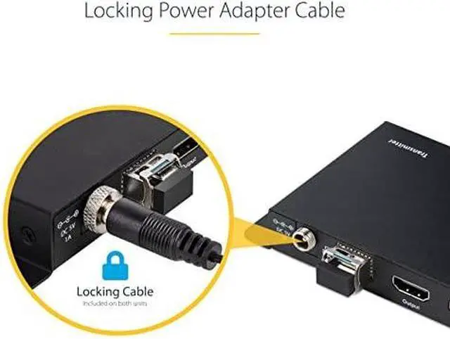 Alt view image 10 of 11 - StarTech 4K HDMI over Fiber Extender Kit, 4K 60Hz up to 3300ft/1km (Single Mode) or 1000ft/300m (Multimode) LC Fiber Optic, HDR, HDCP, 3.5mm Audio/RS232/IR Extender, Transmitter and Receiver Kit