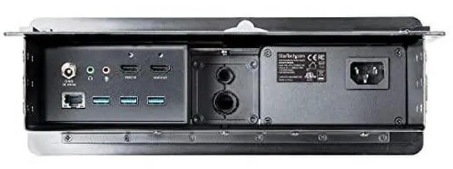 Alt view image 4 of 8 - StarTech.com Conference Room Docking Station w/ Power; Table Connectivity A/V Box, Universal Laptop Dock, 60W PD, AC Outlets, USB Charging