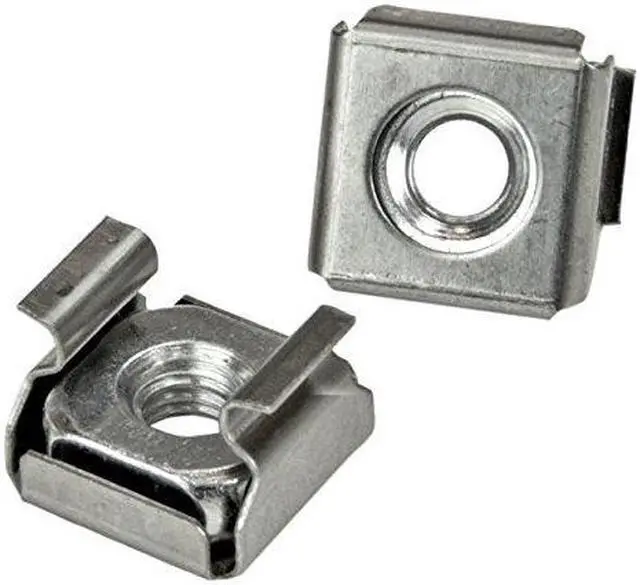 Alt view image 7 of 8 - StarTech CABSCREWM62B StarTech.com M6 x 12mm - Screws and Cage Nuts - 100 Pack, Black - M6 Mounting Screws & Cage Nuts for Server Rack & Cabinet - Rack Screw, Cage Nut - Square - Square - Steel -