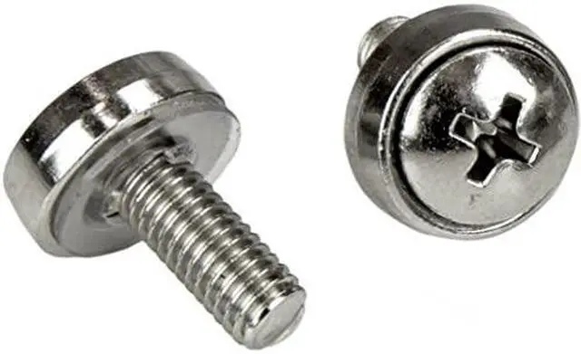 Alt view image 8 of 8 - StarTech CABSCREWM62B StarTech.com M6 x 12mm - Screws and Cage Nuts - 100 Pack, Black - M6 Mounting Screws & Cage Nuts for Server Rack & Cabinet - Rack Screw, Cage Nut - Square - Square - Steel -