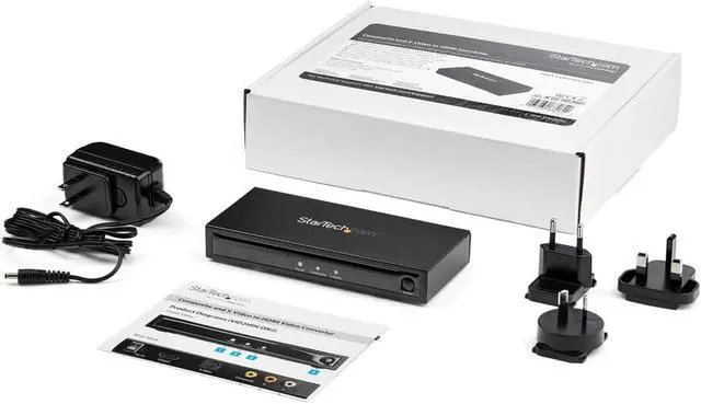 Alt view image 9 of 9 - StarTech.com VID2HDCON2 S-Video or Composite to HDMI Converter with Audio - 720p - NTSC and PAL