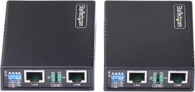 Alt view image 3 of 7 - StarTech.com 10/100 Ethernet Extender Kit Up to 0.5mi (800m), Long-Range LAN Over Single Pair Wire/RJ45 UTP, Ethernet Booster