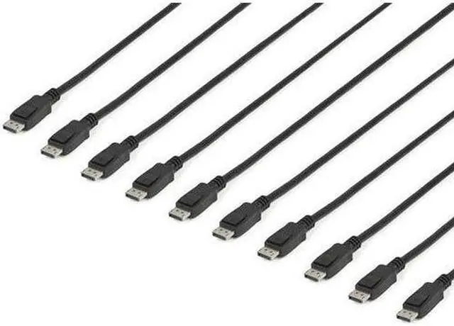 Alt view image 3 of 3 - StarTech.com 15 ft / 4.6 m DisplayPort Cable with Latches Multipack 10 Pack DisplayPort 1.2 Cable 4K Male DP Cord DISPLPORT15L10PK