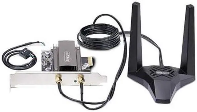 Alt view image 3 of 14 - StarTech Wi-Fi 6E PCIe Network Card with Bluetooth 5.3 PAX2235-WIFI-6E-CARD