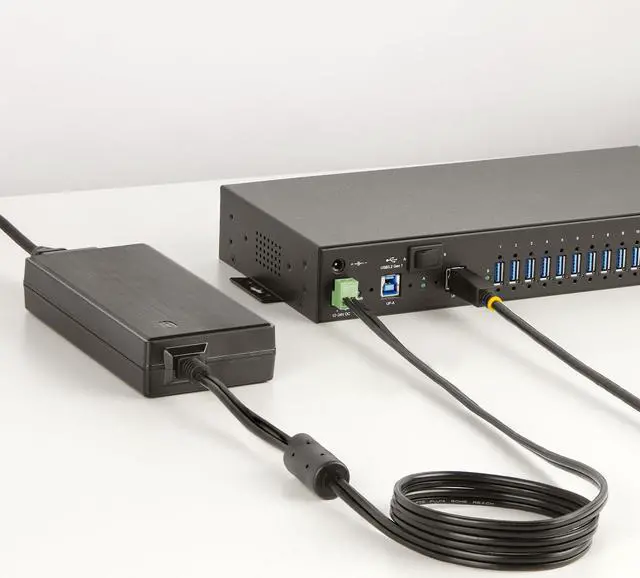 Alt view image 7 of 7 - StarTech.com 160W Universal DC Power Adapter (24V/6.6A), 4ft(1.2m) 2-Wire Cord, 2/3-Pin Terminal Blocks, 100-240V AC/DC External Power Supply for Industrial USB Hubs, NA/UK/EU/ANZ (160W-POWER-ADAPTER)