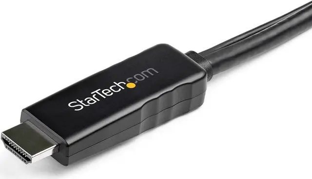 Alt view image 9 of 13 - StarTech.com 3 m 9.8 ft. HDMI to DisplayPort Cable 4K 30Hz USB-powered Active HDMI to DisplayPort Cable HD2DPMM10 HD2DPMM3M