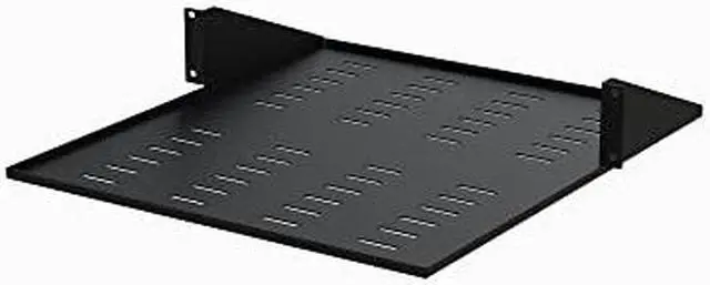 Alt view image 6 of 7 - StarTech 2 Post Vented Server Rack Shelf Mount Up to 75 lb. CABSHF2POSTV2