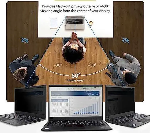 Alt view image 4 of 8 - StarTech 17.3" 16:9 Laptop Privacy Filter 173LPRIVACYSCREEN