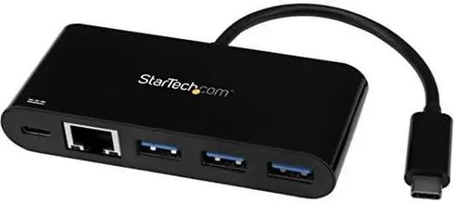 Alt view image 9 of 17 - StarTech Accessory HB30C3AGEPD 3PT USB-C Hub with Gigabit Ethernet and Power Delivery
