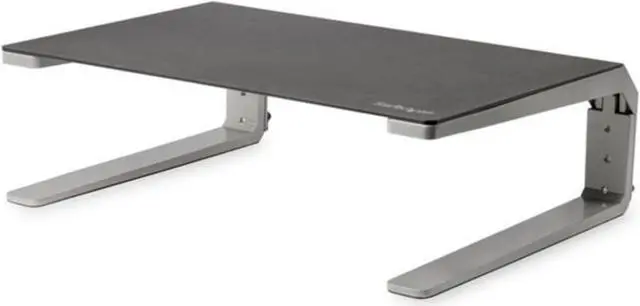 Alt view image 2 of 7 - StarTech Monitor Riser Stand - For up to 32" Monitor - Height Adjustable - Computer Monitor Riser - Steel and Aluminum