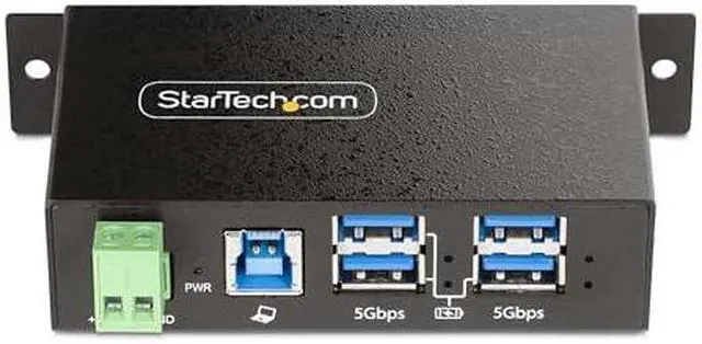 Alt view image 8 of 12 - StarTech 4-Port Managed Industrial USB 3.2 Gen 1 (5Gbps) Hub 5G4AINDRM-USB-A-HUB