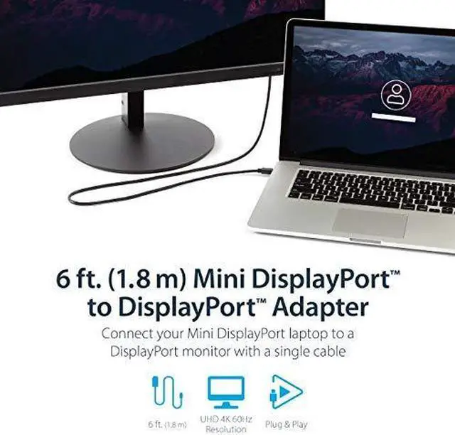 Alt view image 4 of 8 - StarTech 6ft Mini DisplayPort to DisplayPort 1.2 Cable 10 Pack MDP2DPMM610PK