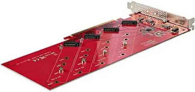 Alt view image 3 of 8 - StarTech Quad M.2 PCIe Adapter Card PCIex16 QUADM2PCIECARDB