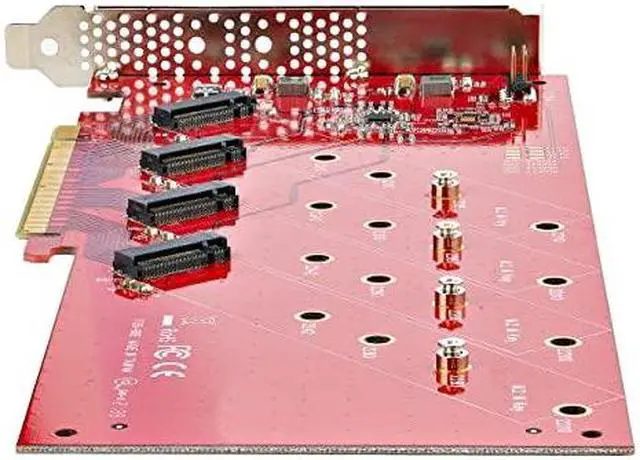 Alt view image 5 of 8 - StarTech Quad M.2 PCIe Adapter Card PCIex16 QUADM2PCIECARDB