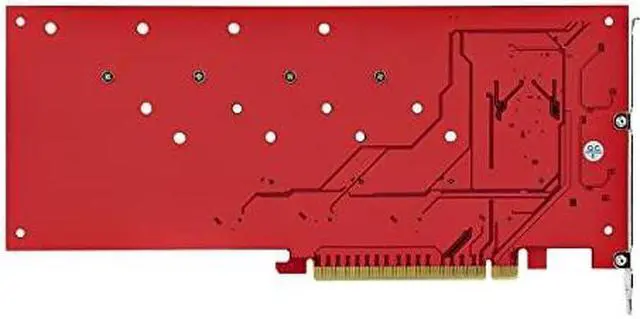 Alt view image 7 of 8 - StarTech Quad M.2 PCIe Adapter Card PCIex16 QUADM2PCIECARDB