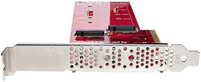Alt view image 8 of 12 - StarTech Dual M.2 PCIe SSD Adapter Card DUALM2PCIECARDB