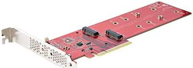 Alt view image 6 of 12 - StarTech Dual M.2 PCIe SSD Adapter Card DUALM2PCIECARDB