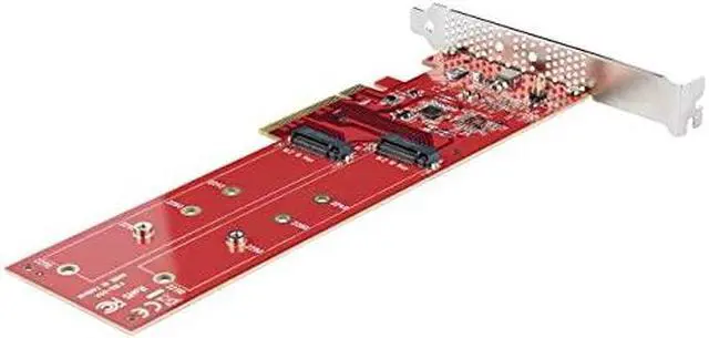 Alt view image 7 of 12 - StarTech Dual M.2 PCIe SSD Adapter Card DUALM2PCIECARDB