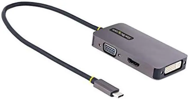 Alt view image 6 of 11 - StarTech USB C to HDMI DVI VGA Video Adapter 118USBCHDMIVGADVI
