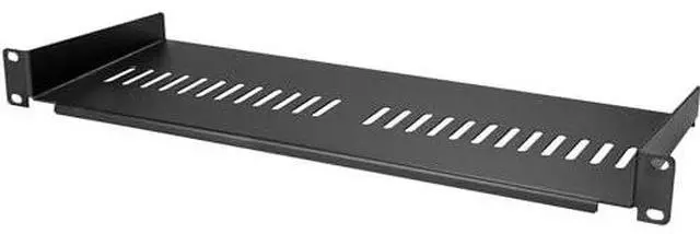 Alt view image 8 of 13 - StarTech.com SHELF-1U-20-FIXED-V 1U Server Rack Shelf - Universal Vented Rack Mount Cantilever Tray for 19" Network Equipment Rack & Cabinet - Durable Design - Weight Capacity 55lb/25kg - 20" Deep Shelf, Black