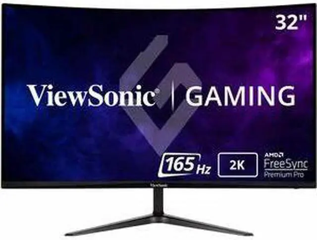 Alt view image 7 of 16 - ViewSonic VX3218C-2K 32 Inch Curved 1440p 1ms 165Hz Gaming Monitor with AMD FreeSync Premium, Eye Care, HDMI and Display Port