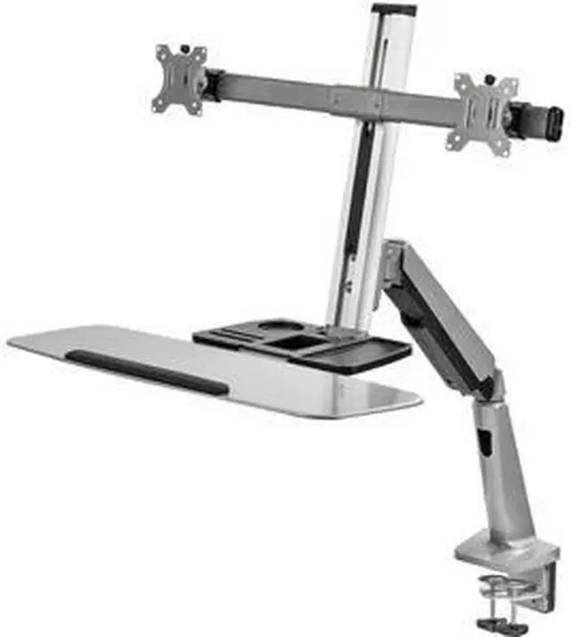 Alt view image 17 of 17 - Siig Mounting Arm For Monitor Keyboard - Silver