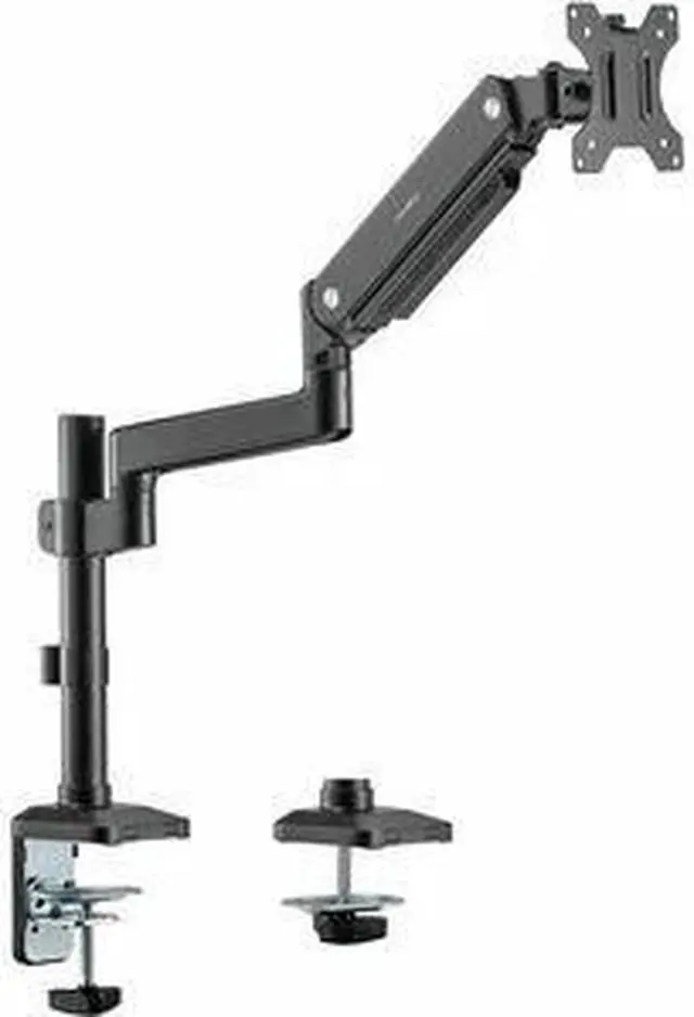 Alt view image 3 of 3 - Rocstor ErgoReach EP8 Premium Single Monitor Pole Mount Arm, C-Clamp & Grommet
