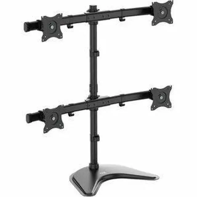 Alt view image 18 of 18 - Tripp Lite Quad Desktop Monitor Stand for 13" to 27" Displays DDR1327MQ