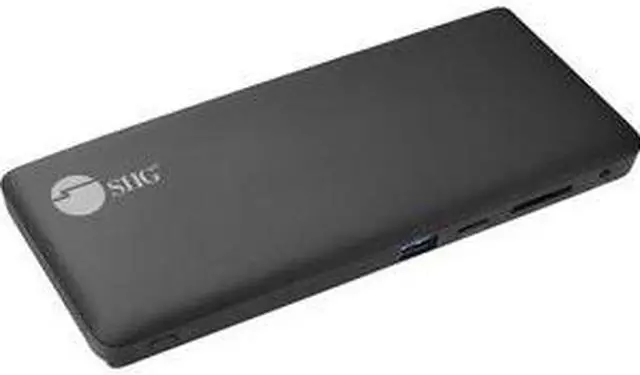 Alt view image 7 of 7 - SIIG USB-C Triple Video MST Docking Station with PD JU-DK0R11-S1 Brown Box
