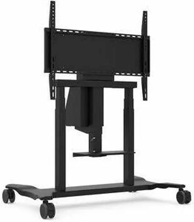 Alt view image 8 of 8 - ViewSonic VB-STND-007 Electric Height Adjustable Mobile Cart With Smooth Motorized Lift, Laptop Tray, Black