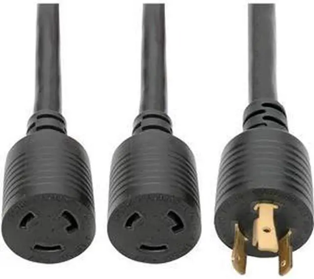 Alt view image 12 of 12 - Tripp Lite Heavy-Duty Power Cord Y Splitter Cable For Pdu And Ups