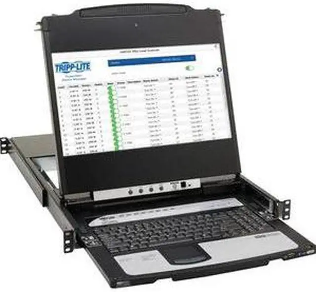 Alt view image 19 of 19 - Tripp Lite B030-DP08-17DIP 8-Port DisplayPort KVM Switch Console B030DP0817DIP