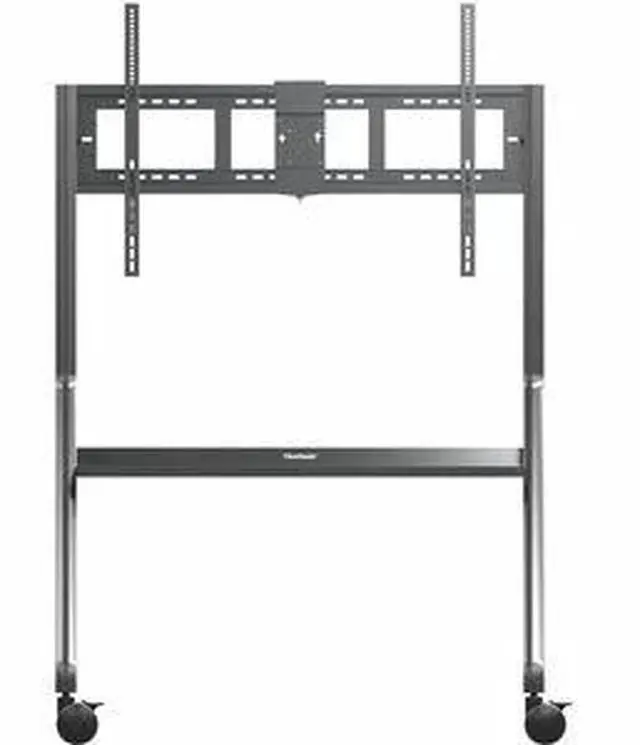 Alt view image 12 of 12 - ViewSonic VB-STND-009 IFP, CDE Slim Mobile Cart, Supports 400x400mm to 1000x600mm VESA patterns, Lockable 4" 360o Caster Wheels, Compatible With Displays up to 105" and 265 lbs. max