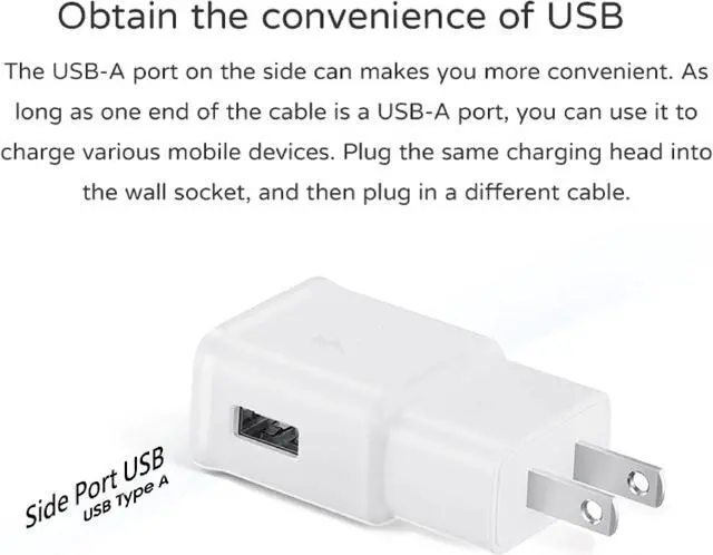 Alt view image 5 of 5 - Original Samsung Official Fast Charging 15W Type-A Travel Adapter EP-TA200 White