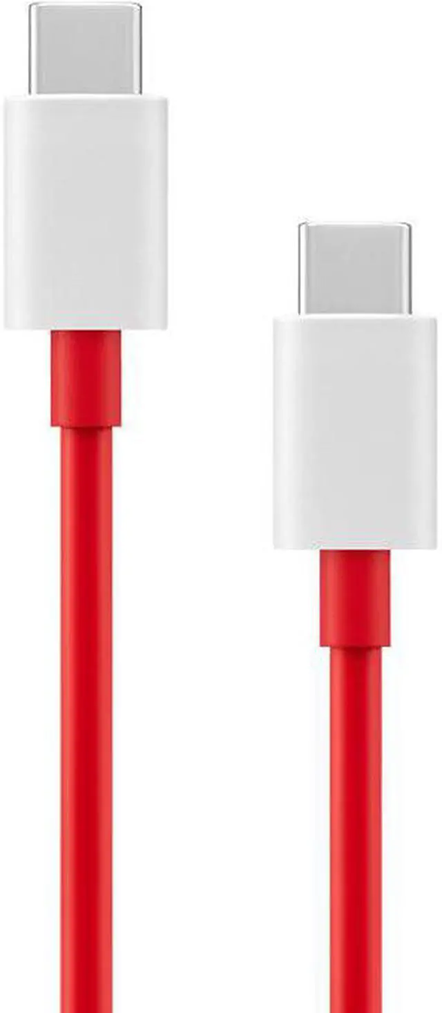 Alt view image 2 of 7 - Original OnePlus Official Warp Charge Type-C to Type-C Cable (100cm) - Red