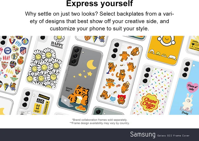 Alt view image 7 of 7 - Original Samsung Official Galaxy S22 5G Frame Cover (EF-MS901)