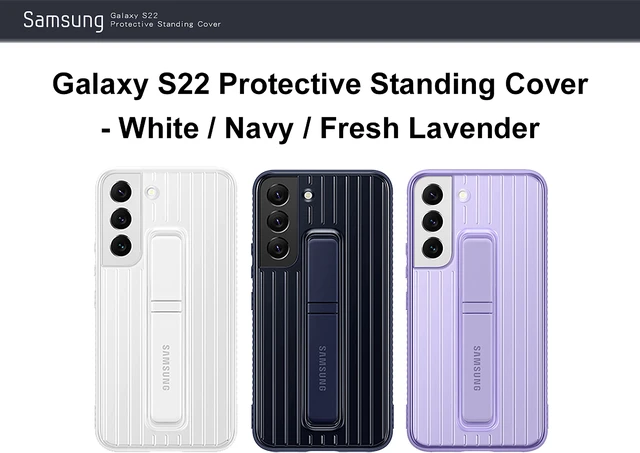 Alt view image 2 of 6 - Original Samsung Official Galaxy S22+ 5G Protective Standing Cover (EF-RS906) White