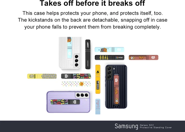 Alt view image 5 of 6 - Original Samsung Official Galaxy S22+ 5G Protective Standing Cover (EF-RS906) White