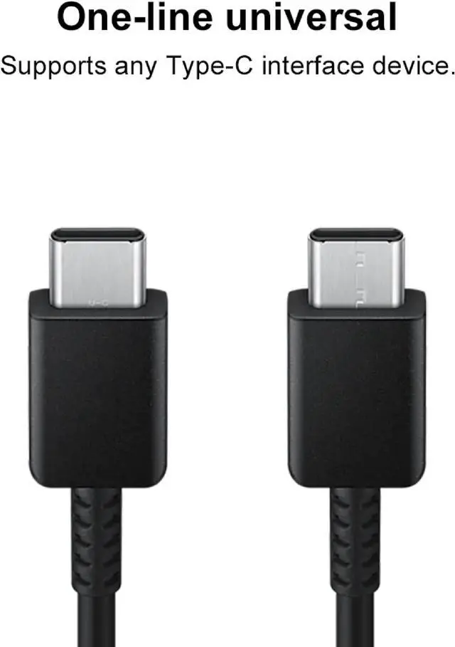 Alt view image 5 of 6 - Original Samsung Official S22 series 3A Type-C to Type-C Cable 1.8m (EP-DX310) - White