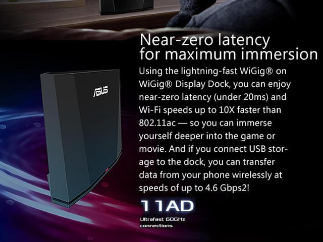 Alt view image 6 of 6 - Original ASUS Official WiGig Display Dock (ADSA001) ROG Phone 2 & 1 Accessory