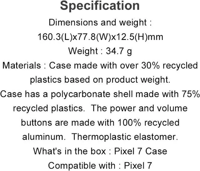 Alt view image 7 of 7 - Original Google Official Pixel 7 Case