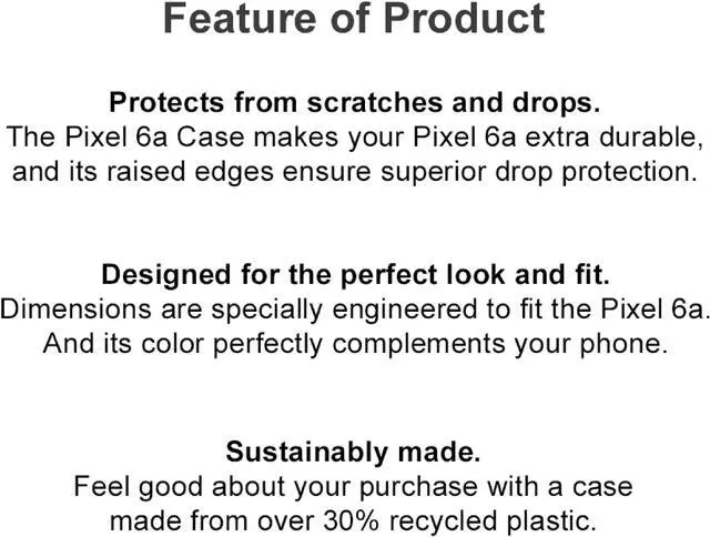 Alt view image 4 of 8 - Original Google Official Pixel 6a Case